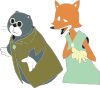 Pinoq Cat And Fox Clip Art